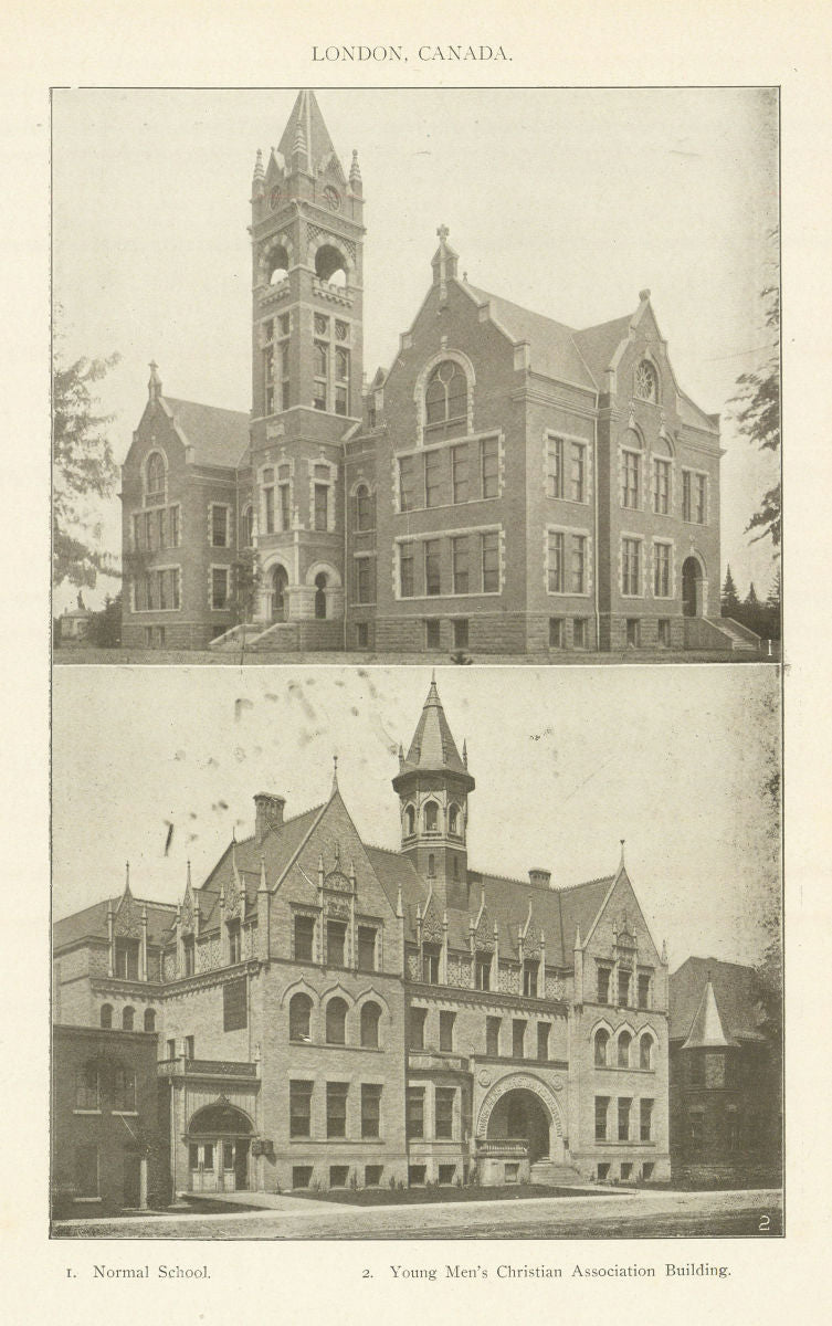 LONDON, CANADA. Normal School Young Men's Christian Association Building 1907